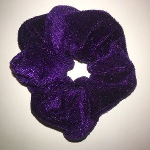 Dark Purple Velvet Scrunchie